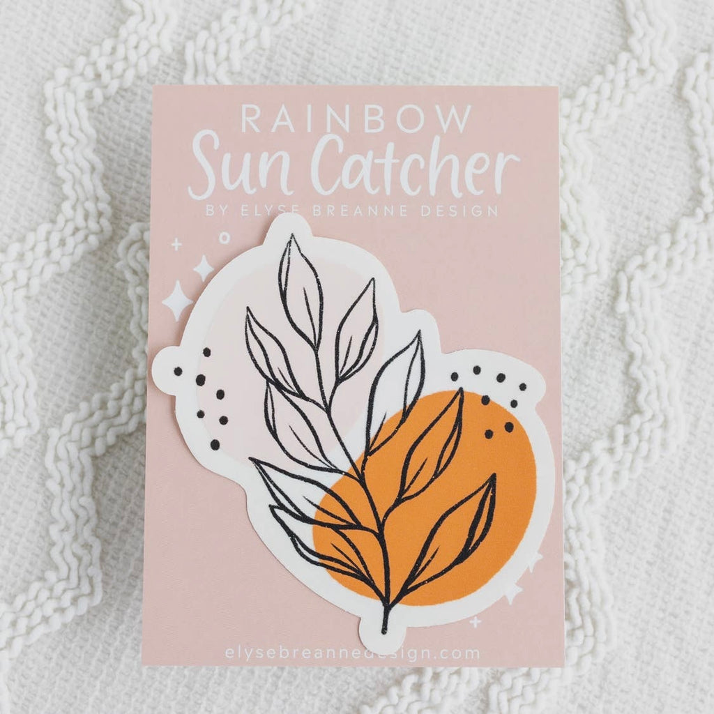 Elyse Breanne Design Floral Book Sun Catcher Sticker